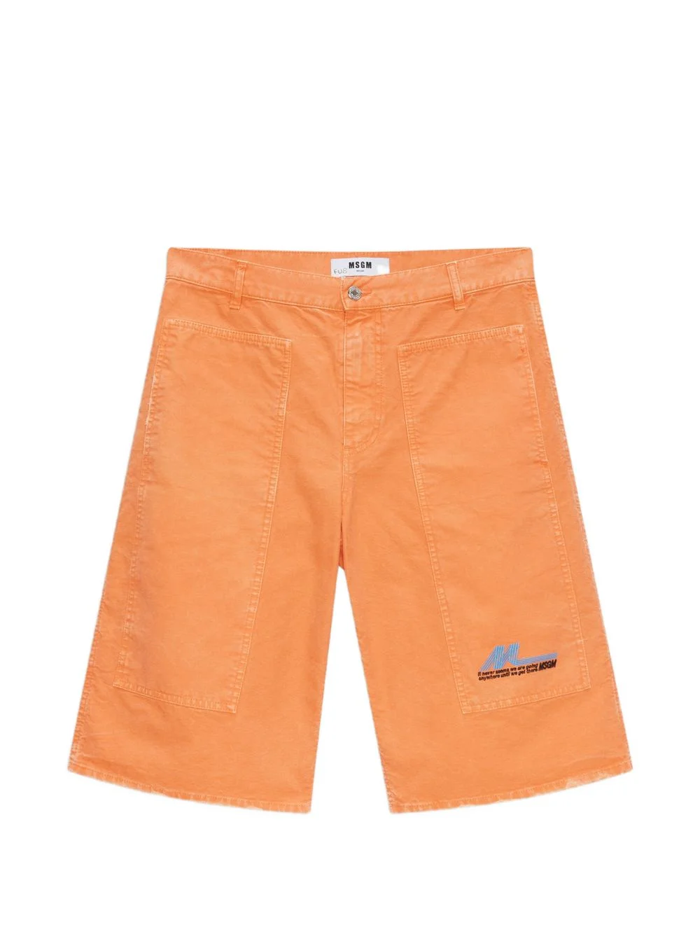 pocket denim shorts - 1