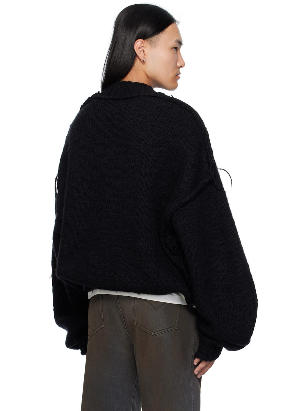 Black Kingpin Knit Sweater - 3