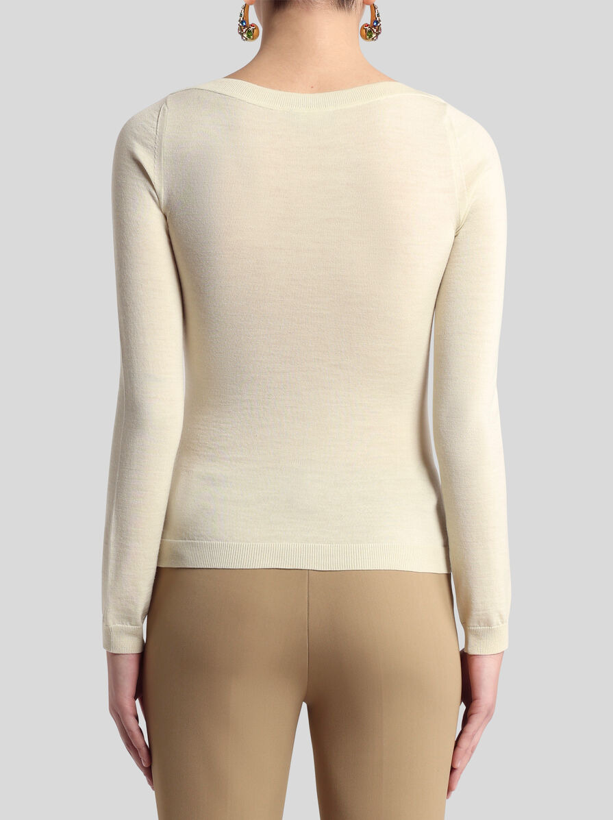 WOOL-BLEND JACQUARD SWEATER - 4