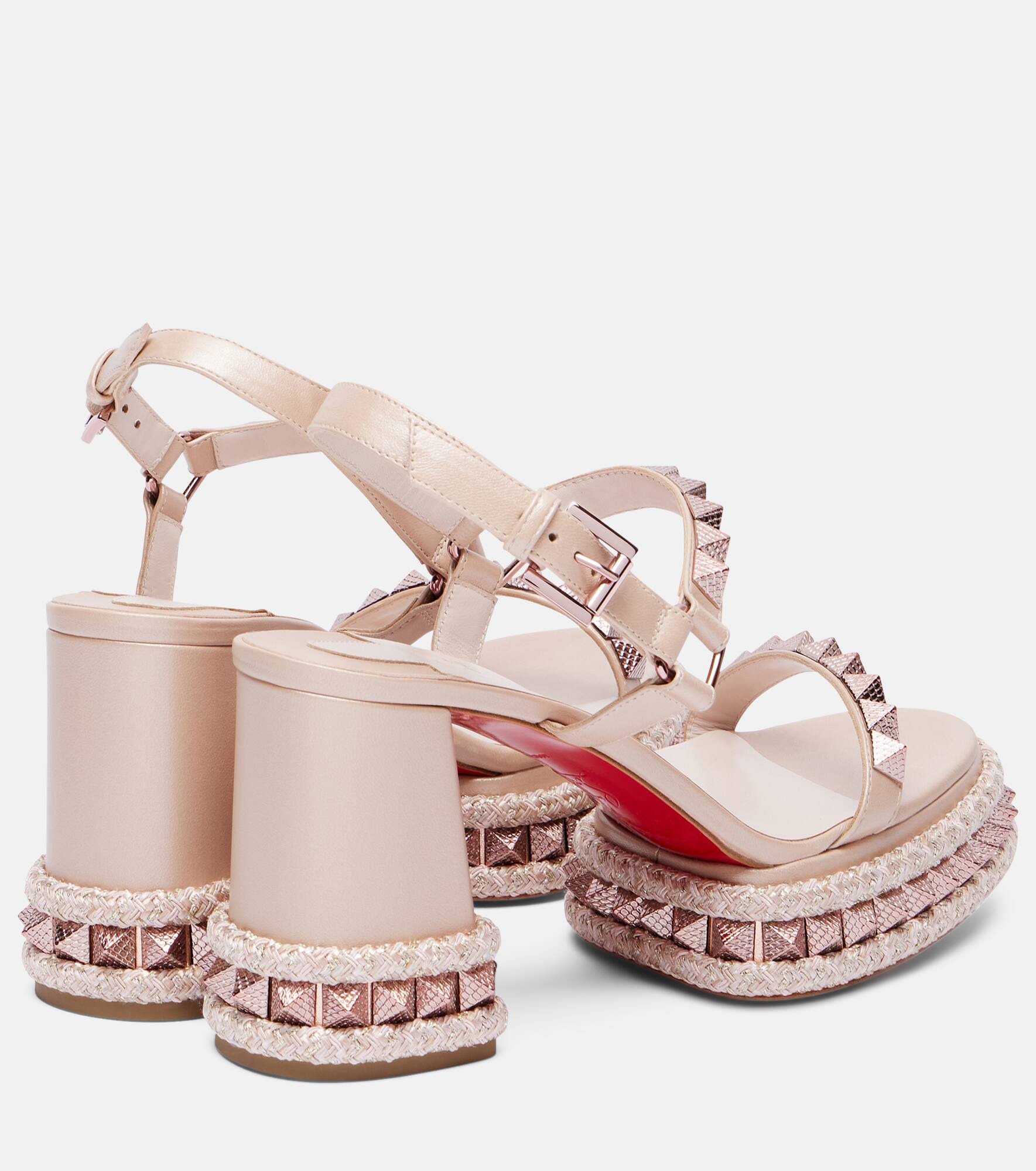 Superaclou 85 leather platform sandals - 2