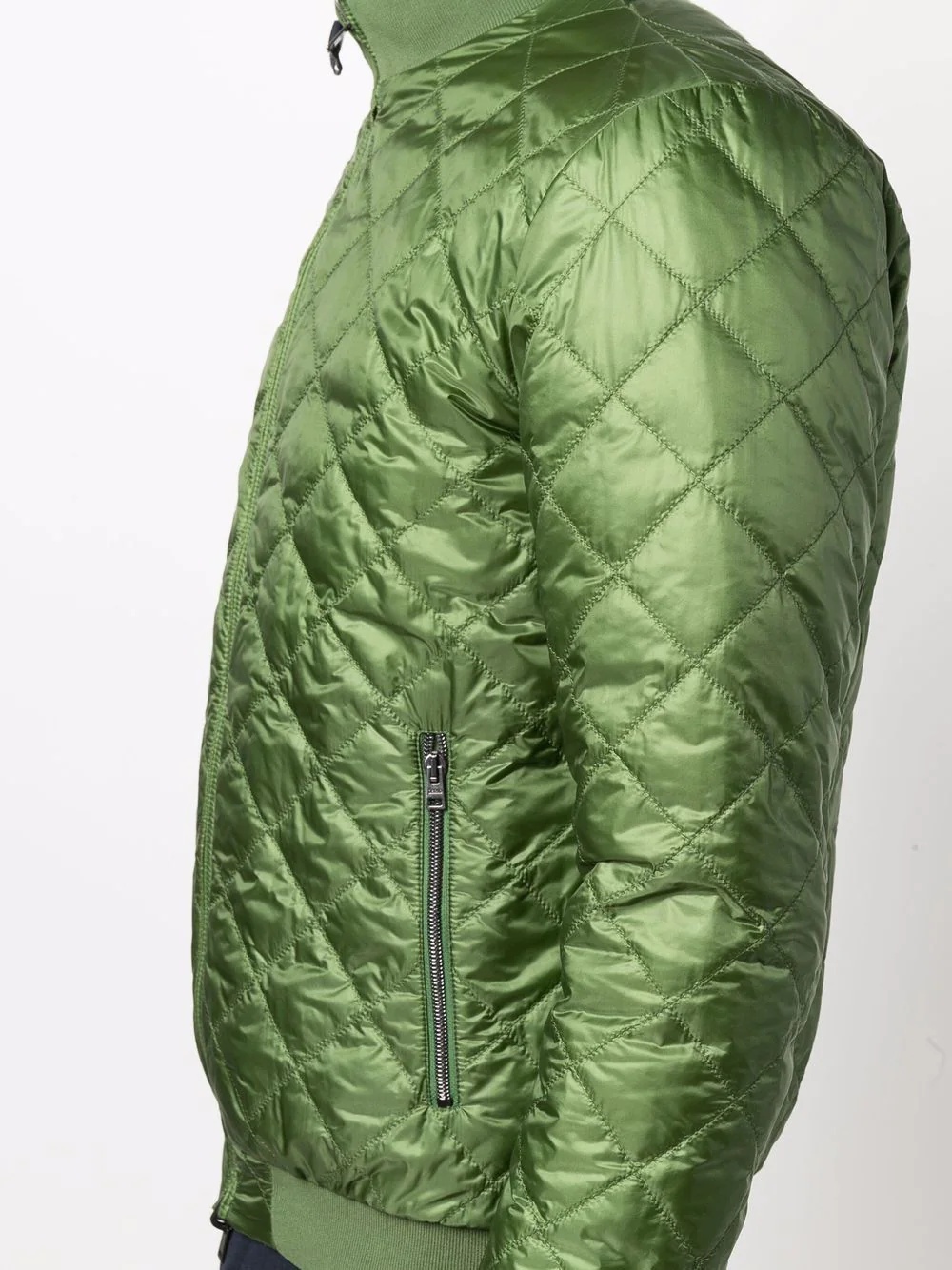 stripe-detail quilted down jacket - 5