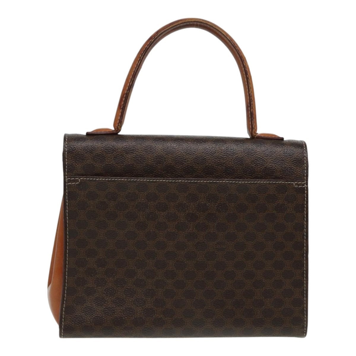 CELINE Macadam Canvas Hand Bag Pvc Leather Brown - 2