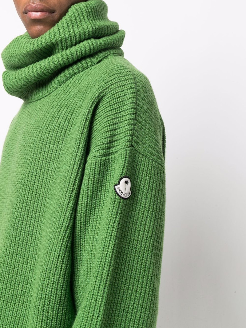 x Moncler roll-neck wool sweater 6