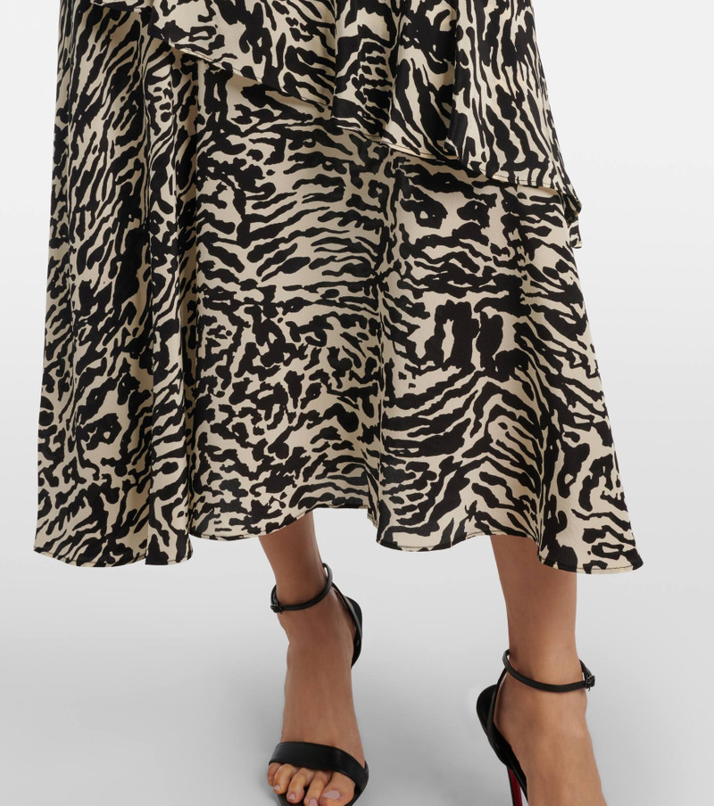 Amaia silk crêpe de chine midi dress 6