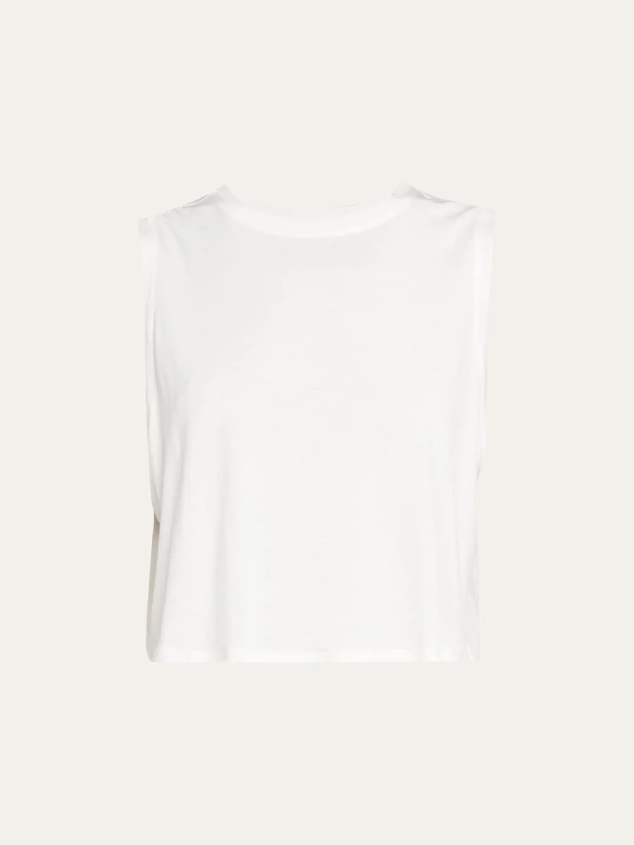 Sienna Cropped Jersey Tank - 1