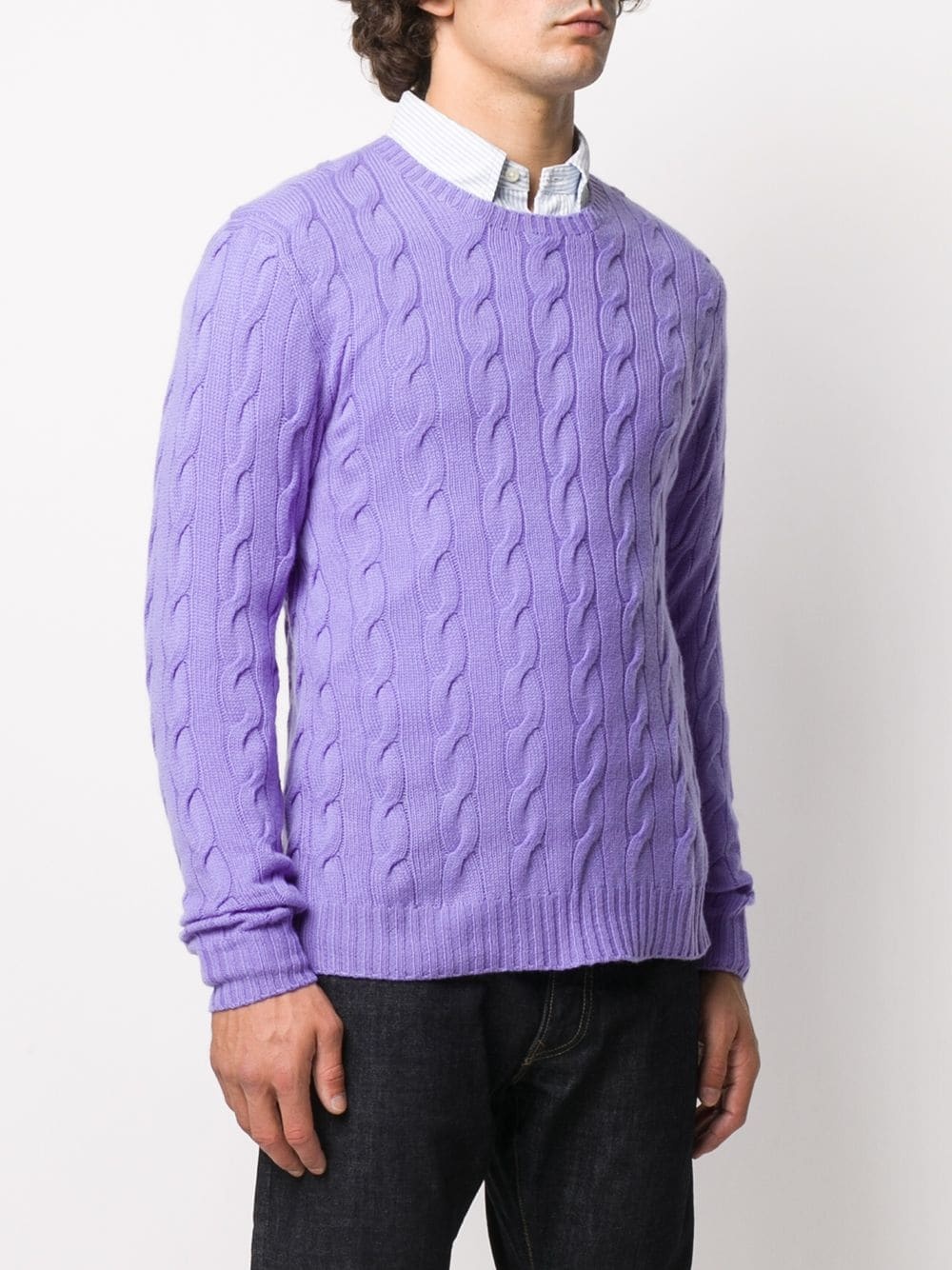 cable-knit cashmere jumper - 3