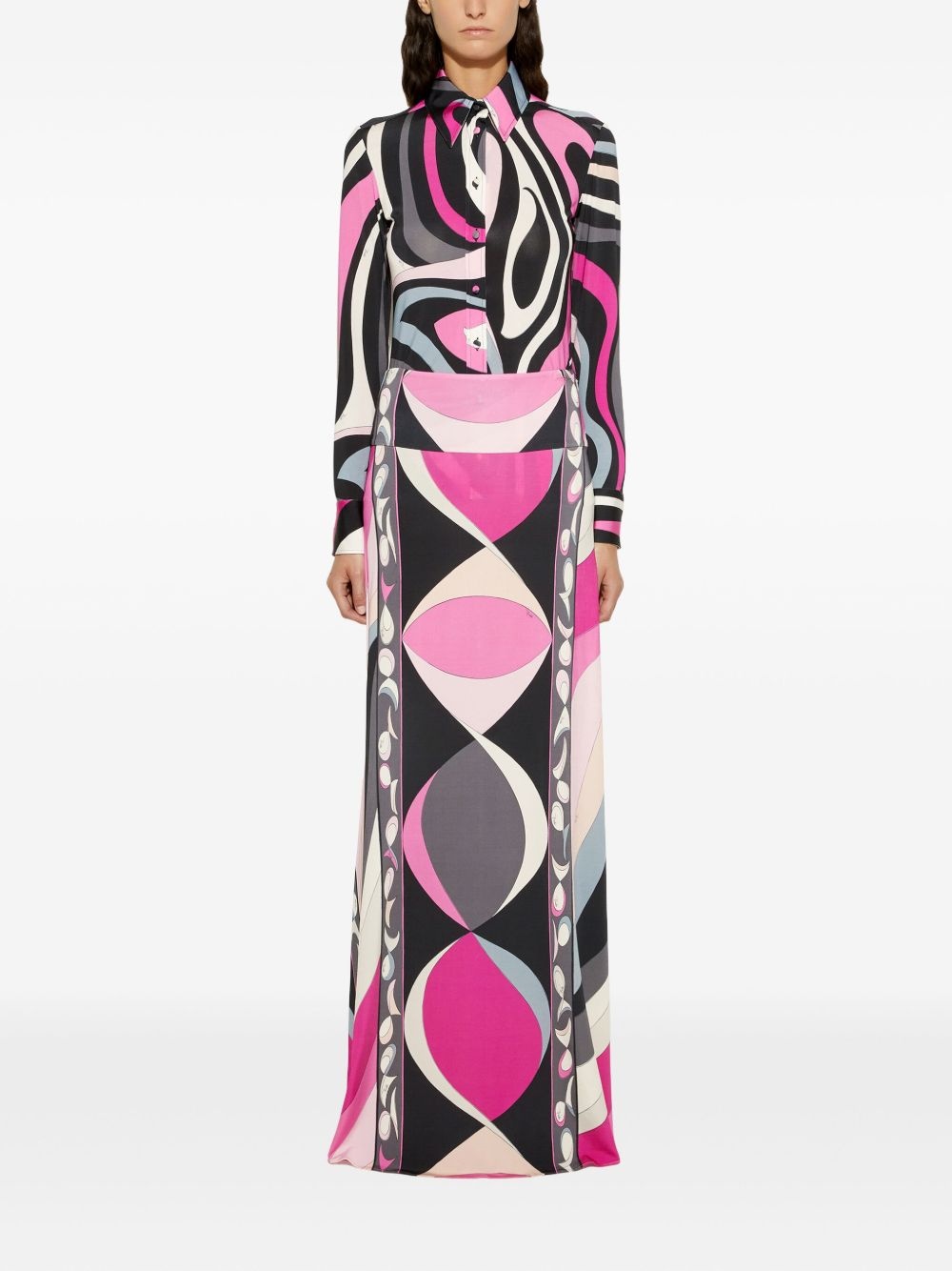 onde-print skirt - 2
