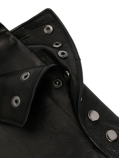 MANOKHI press-stud leather gloves outlook