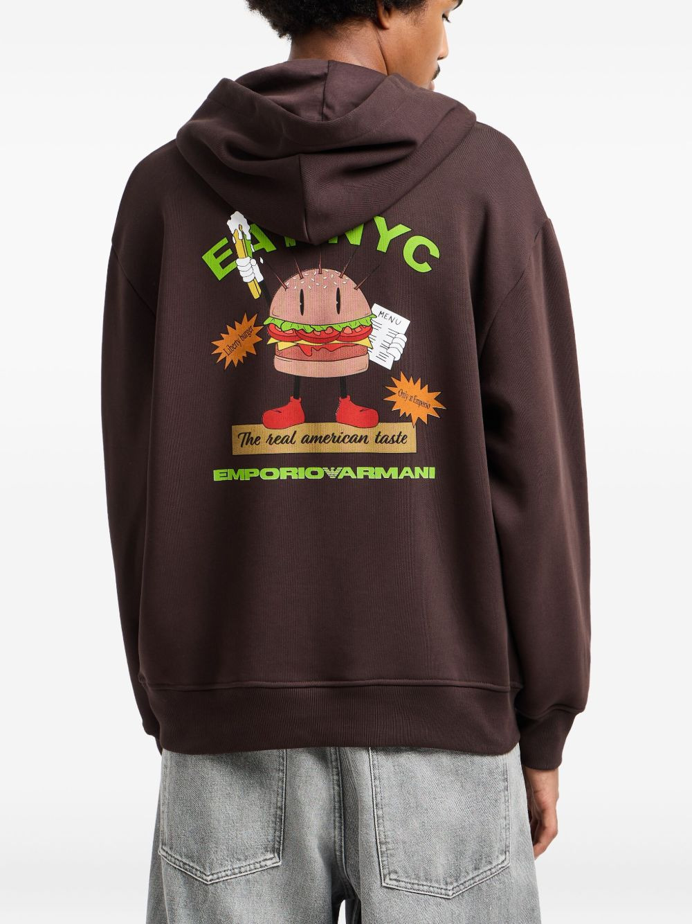 burger-graphic hoodie - 2