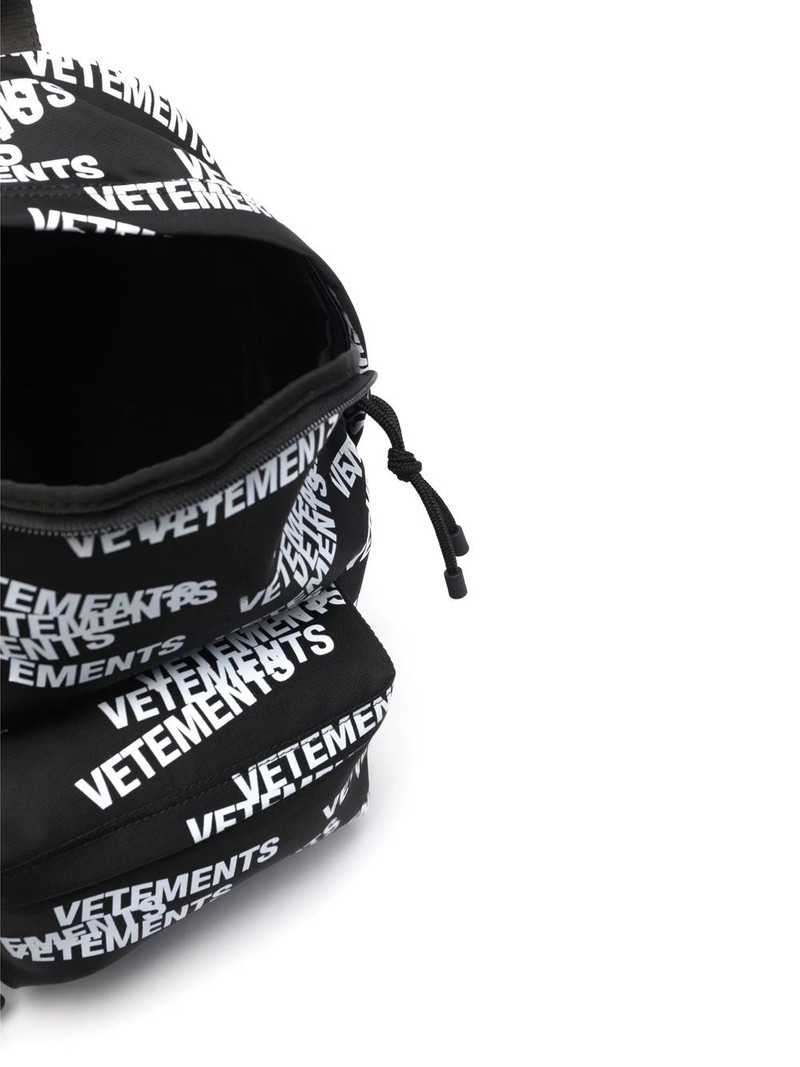 logo-print backpack 5