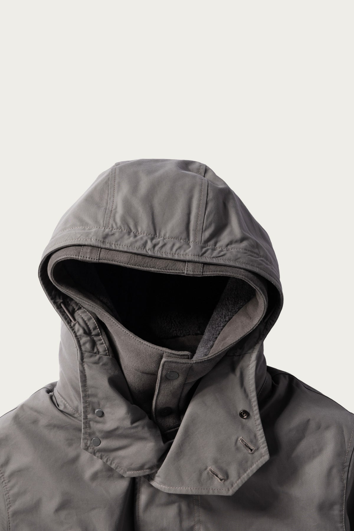 Weatherproof Cotton Canvas Parka - Grey - 2