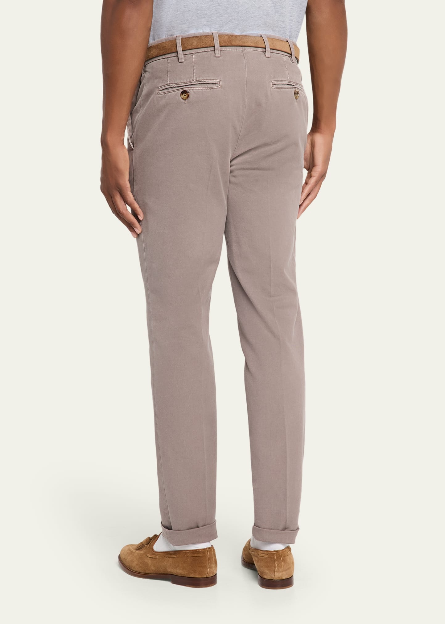 Men's Modern Fit Flat-Front Pants - 3