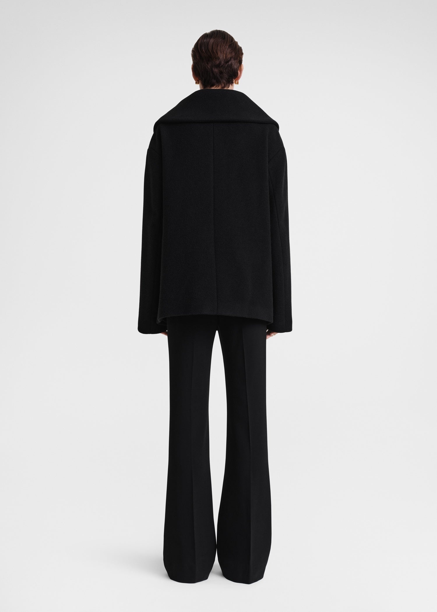 Felt wrap jacket black - 4