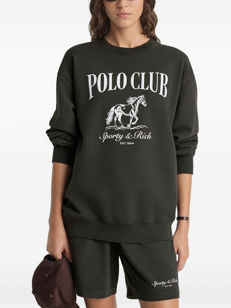 Sporty & Rich Stallion graphic-print sweatshirt outlook