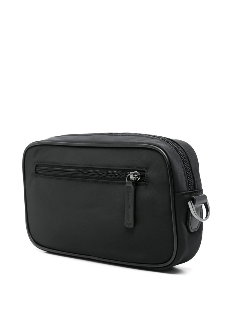 logo-plaque clutch bag 3