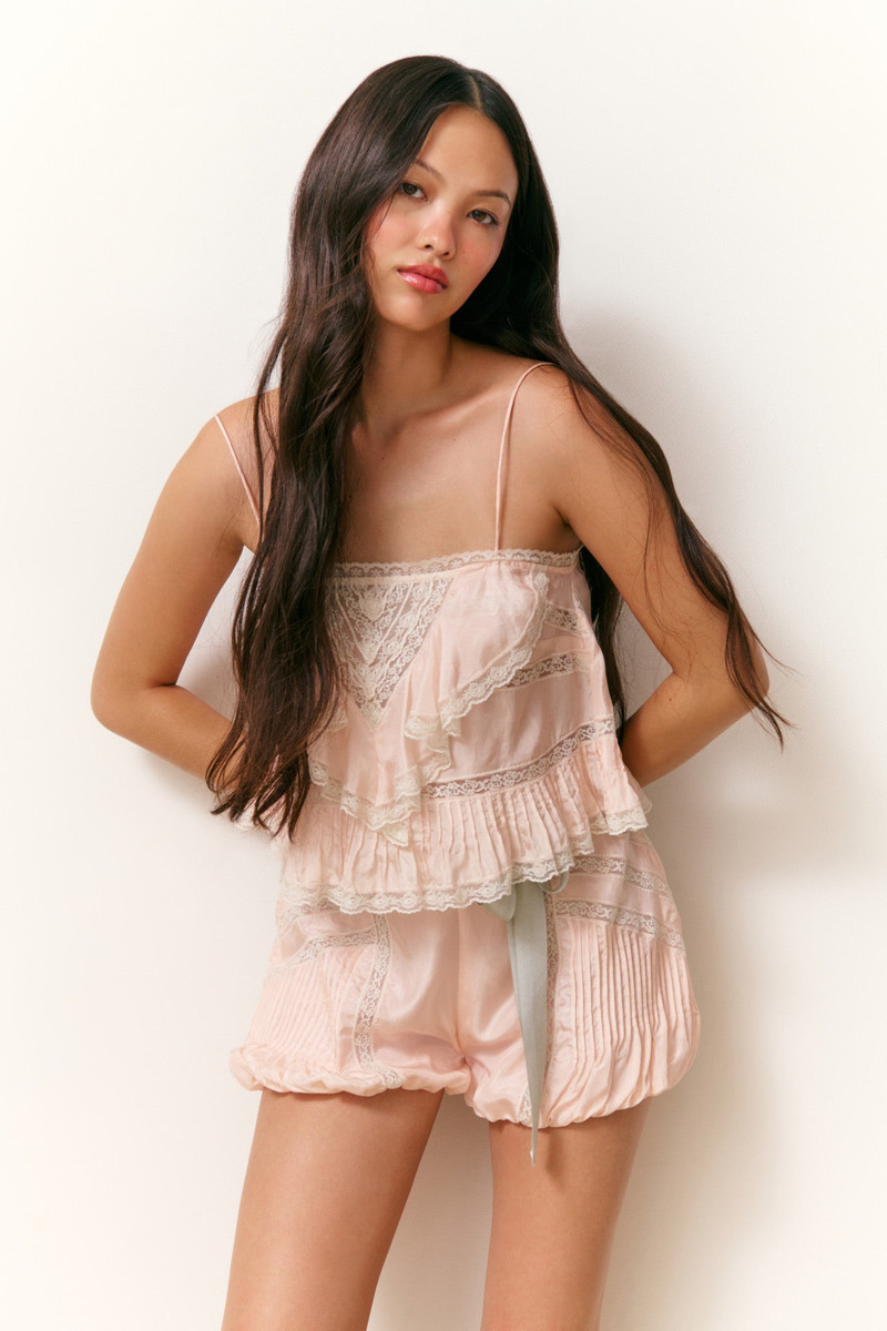 Ondeline Silk Lace Ruffle Cami 5