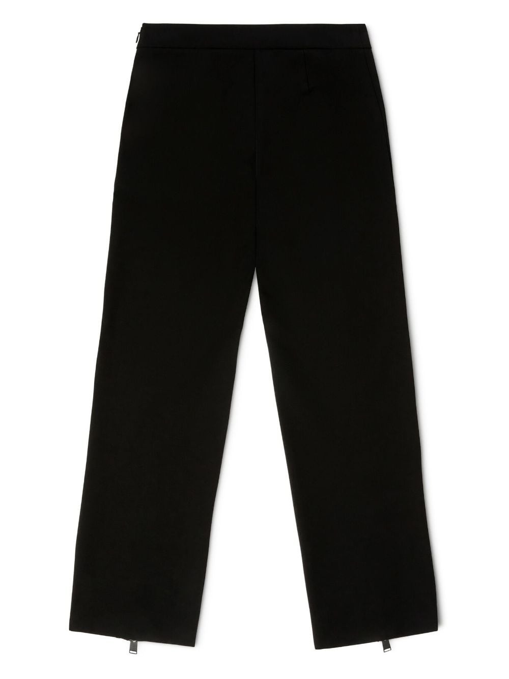 logo-patch zip-up trousers - 6