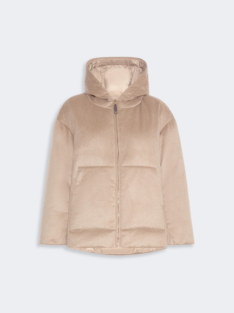 CLOWN Reversible cashmere puffer jacket - CLAY 1