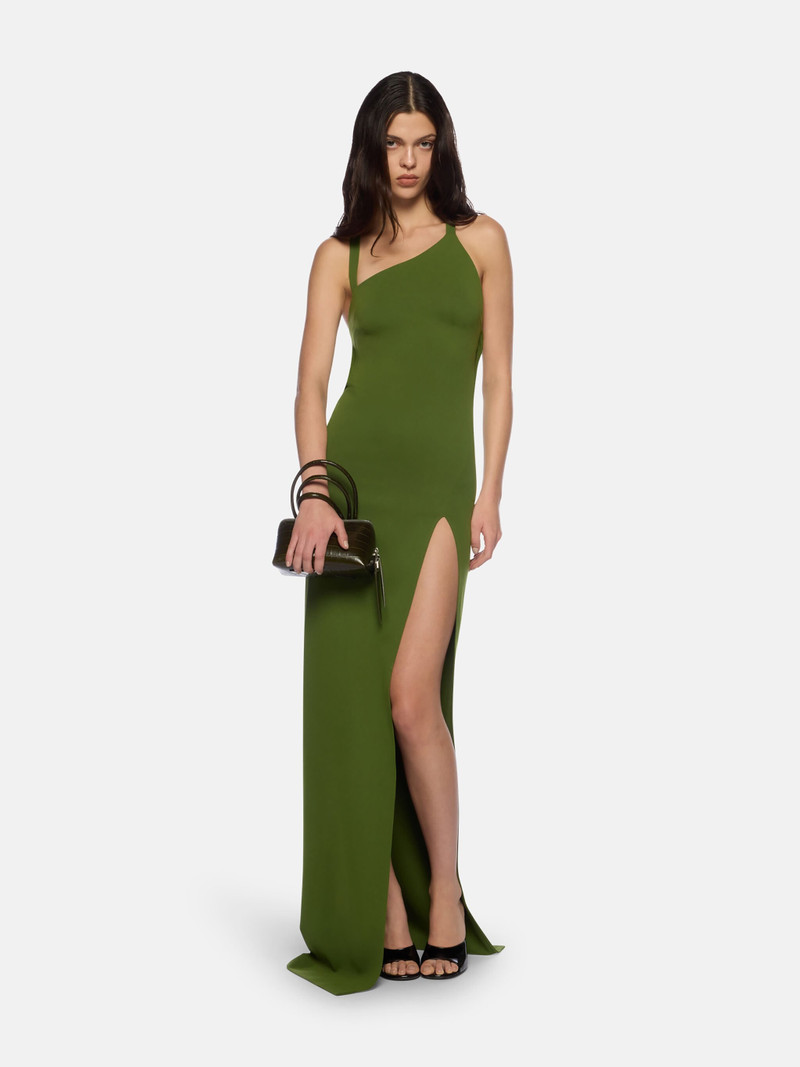 THE ATTICO GREEN LONG DRESS outlook