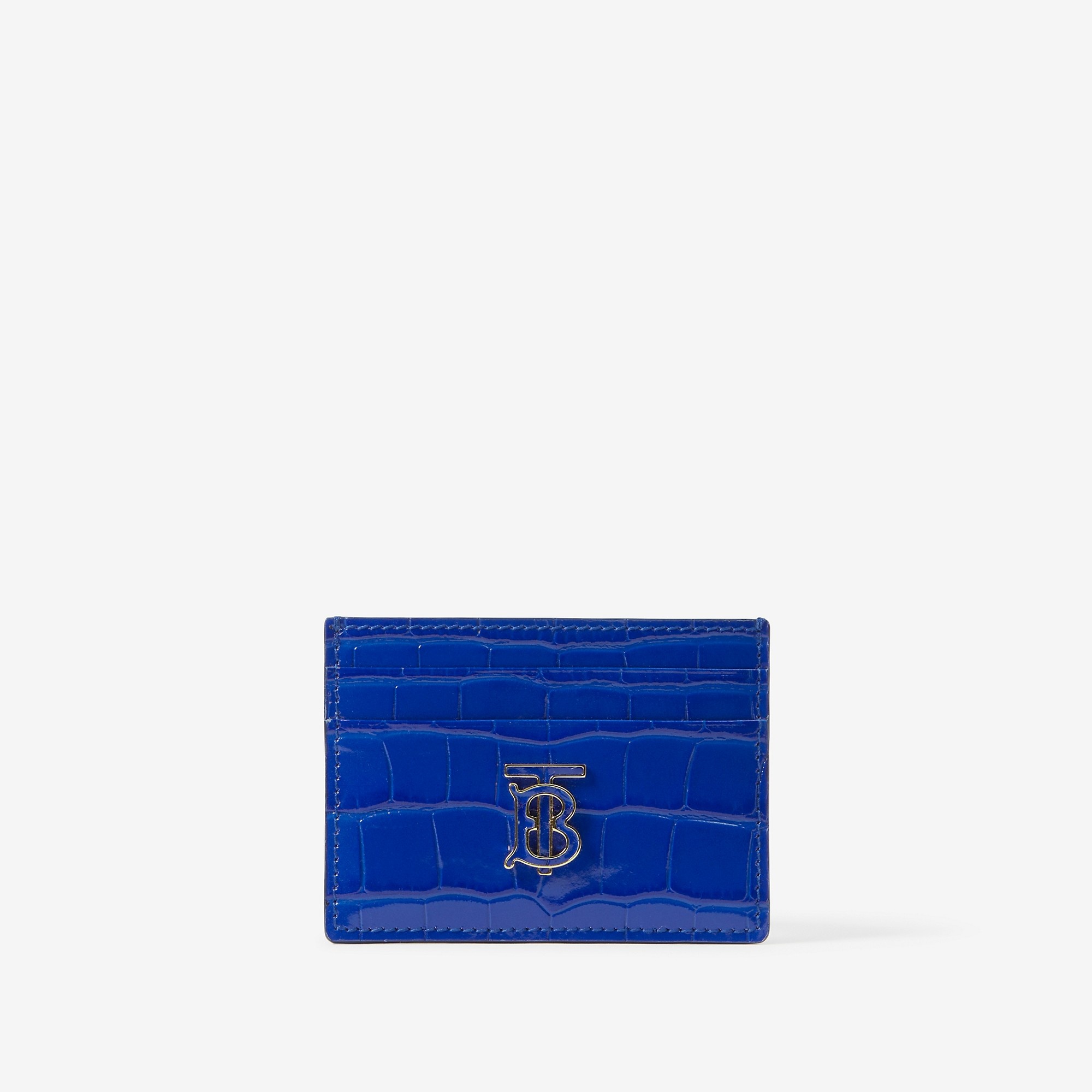 Embossed Leather TB Card Case - 1