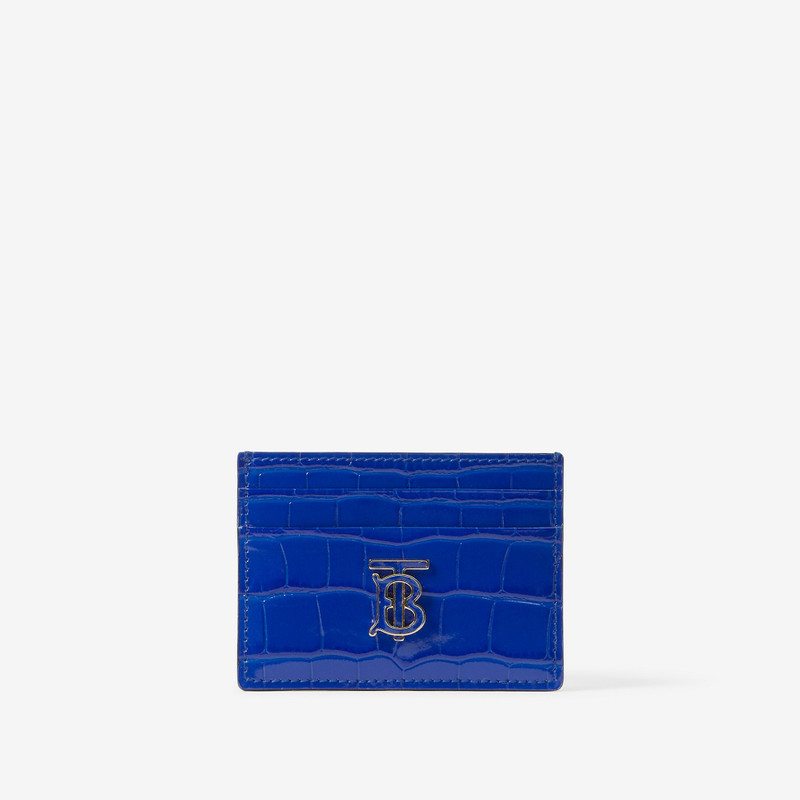 Embossed Leather TB Card Case 1
