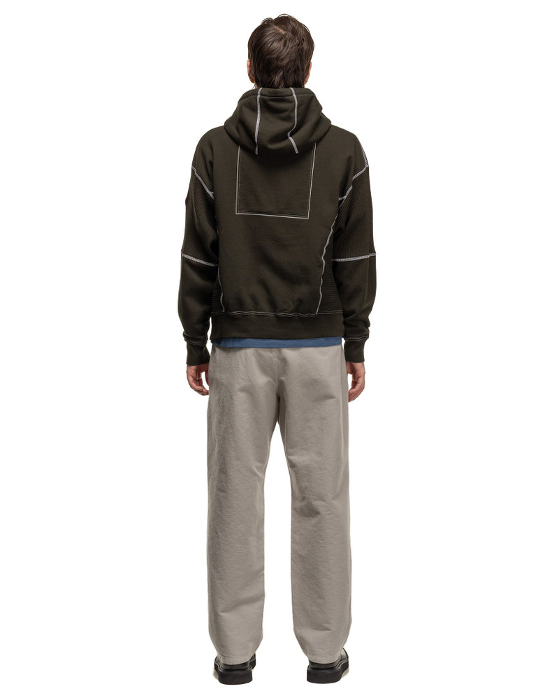 Wide Rib Cut Heavy Hoody Black 3