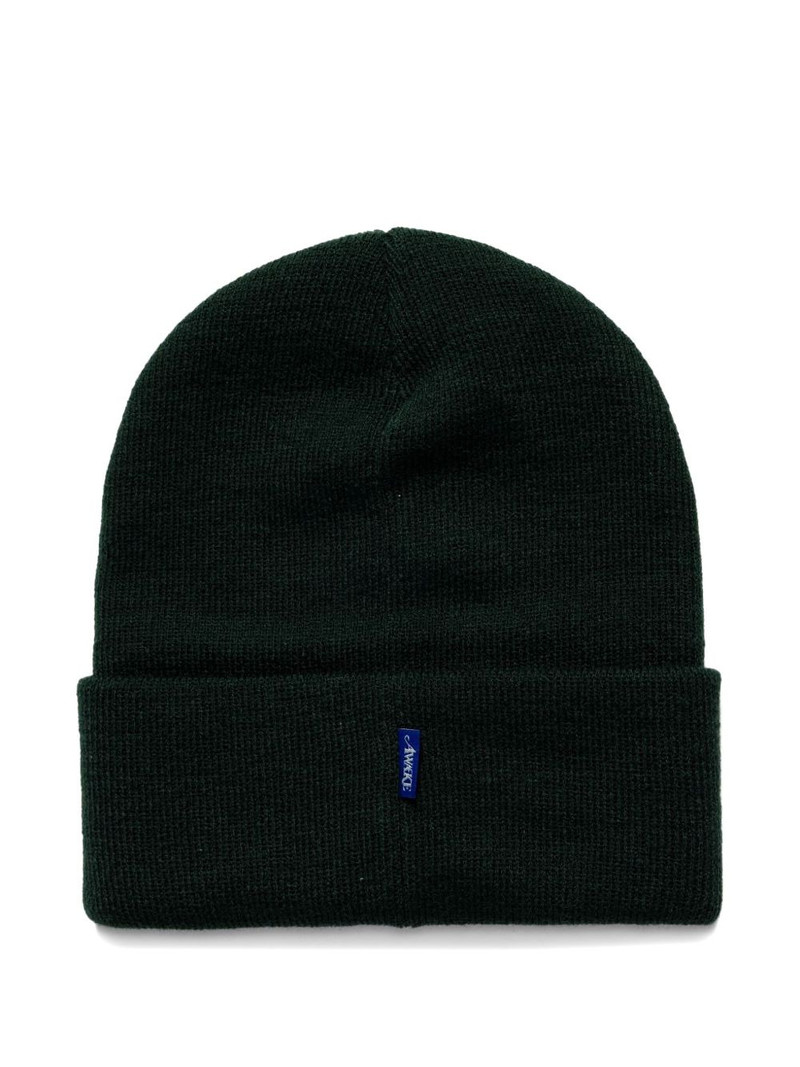 AWAKE NY Vanson Skeleton embroidered ribbed beanie hat outlook