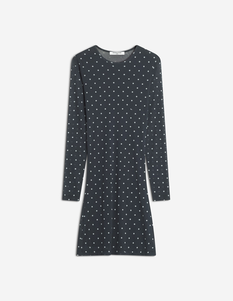 POLKA DOT MESH MINI DRESS 1