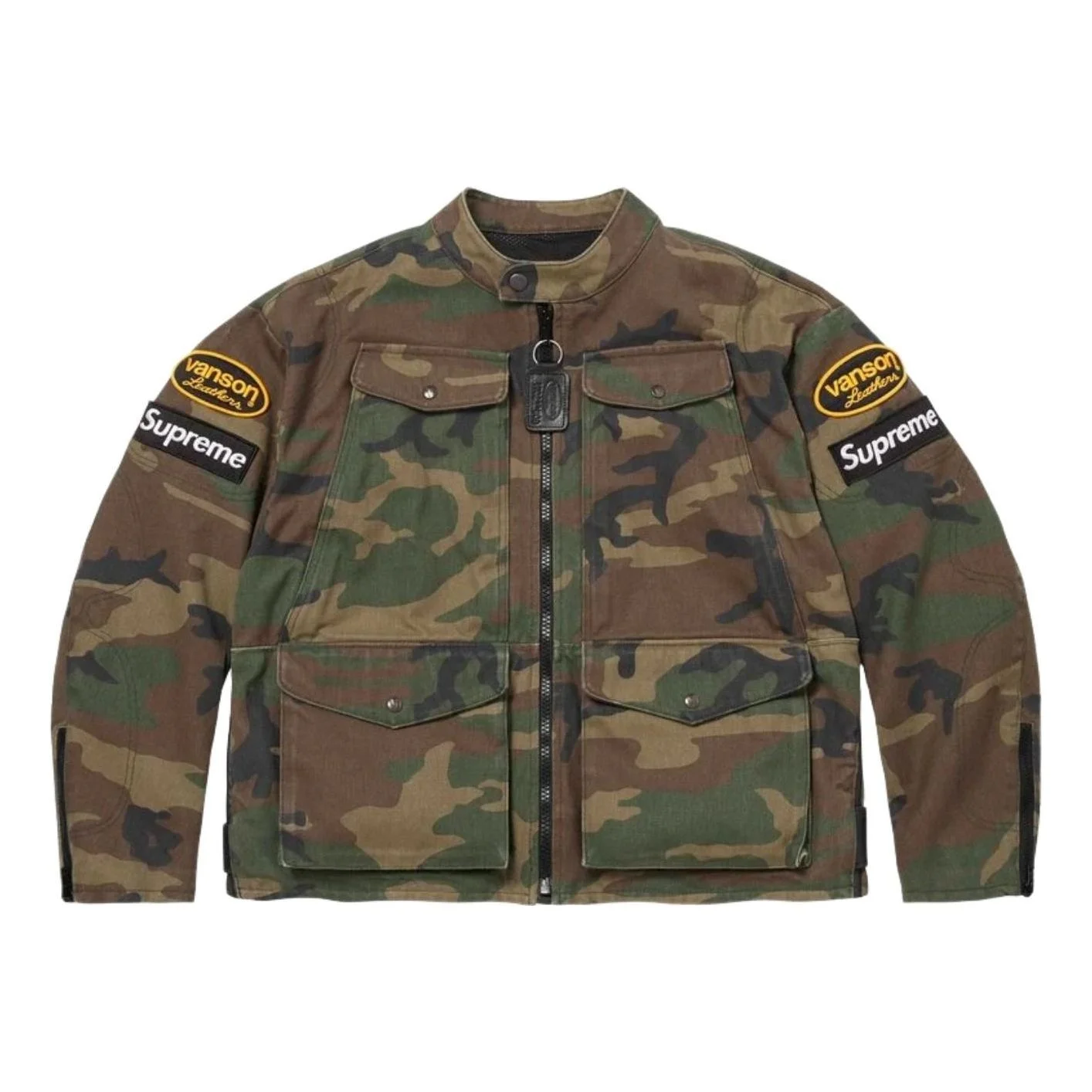 Supreme x Vanson SS26 Leathers Cordura Jacket 'Woodland Camo' SUP-SS26-054-WOLNDCAMO - 1