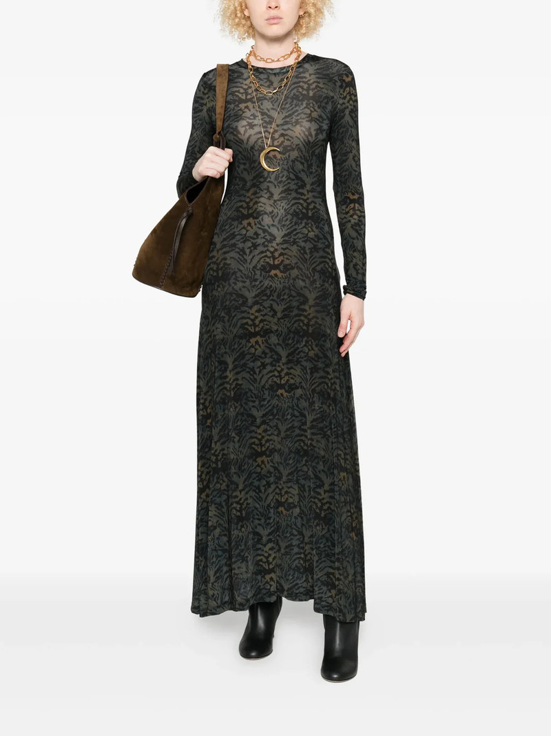 ULLA JOHNSON Amari Jersey Long Sleeve Dress outlook