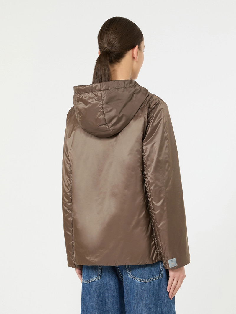 GREENH Padded water-repellent canvas hooded jacket - HAZELNUT BROWN 4