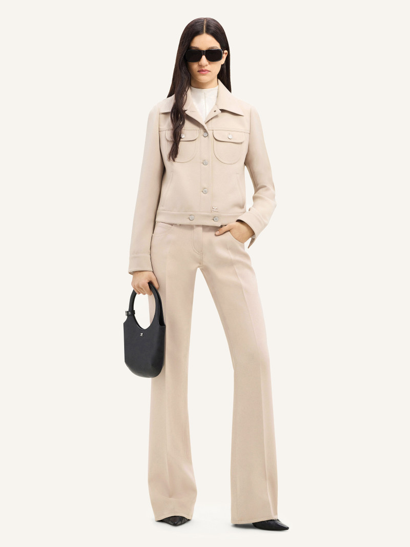 courrèges 70'S TWILL BOOTCUT PANTS outlook