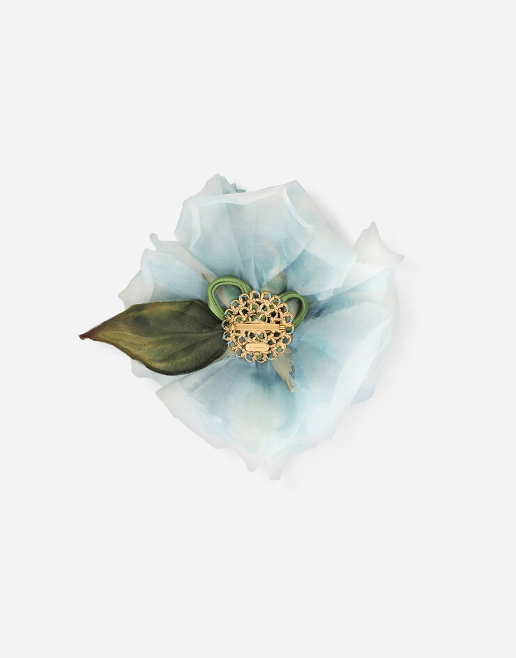 Floral silk brooch - 3