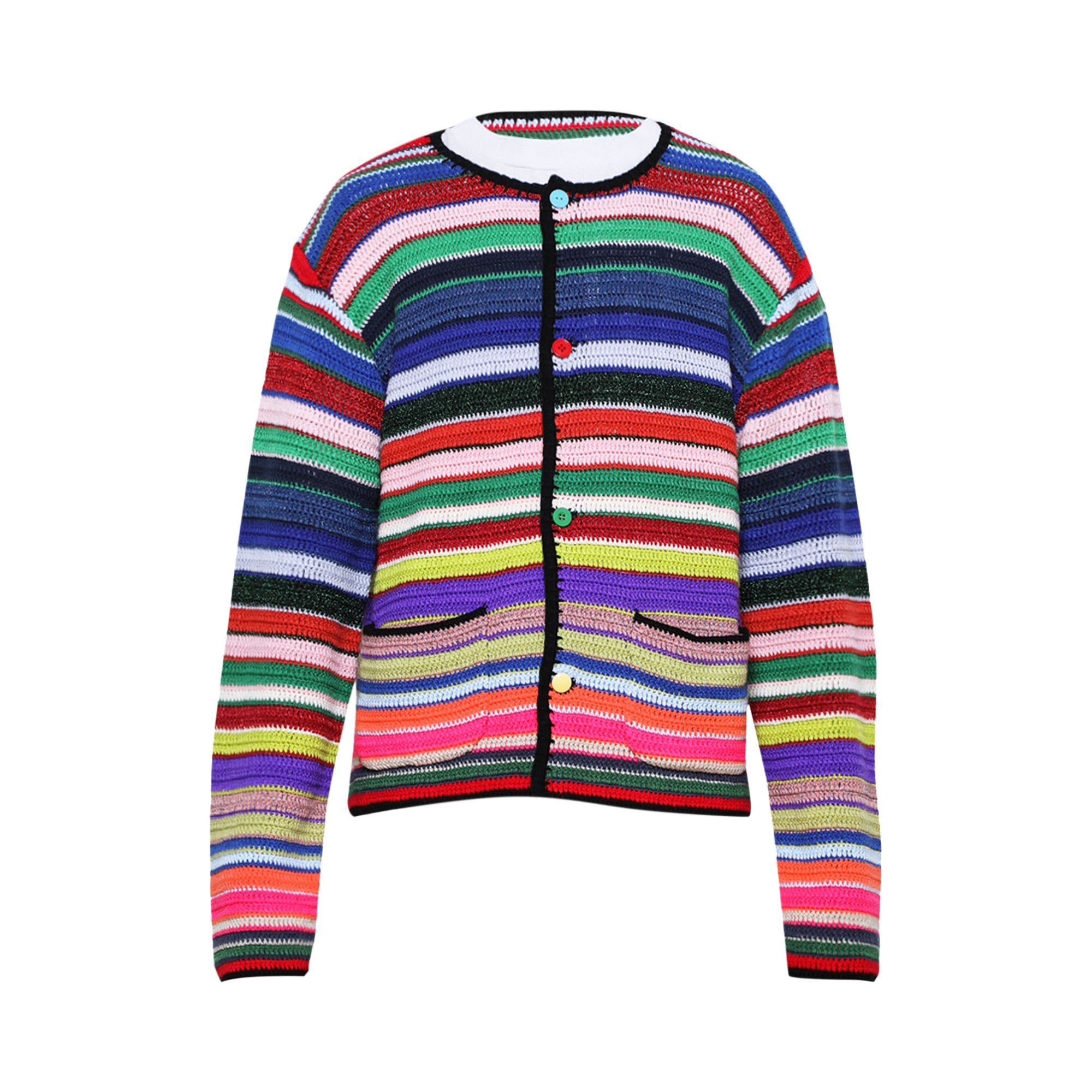 SAINT Mxxxxxx x Lastman Knit Cardigan 'Multicolor' - 1