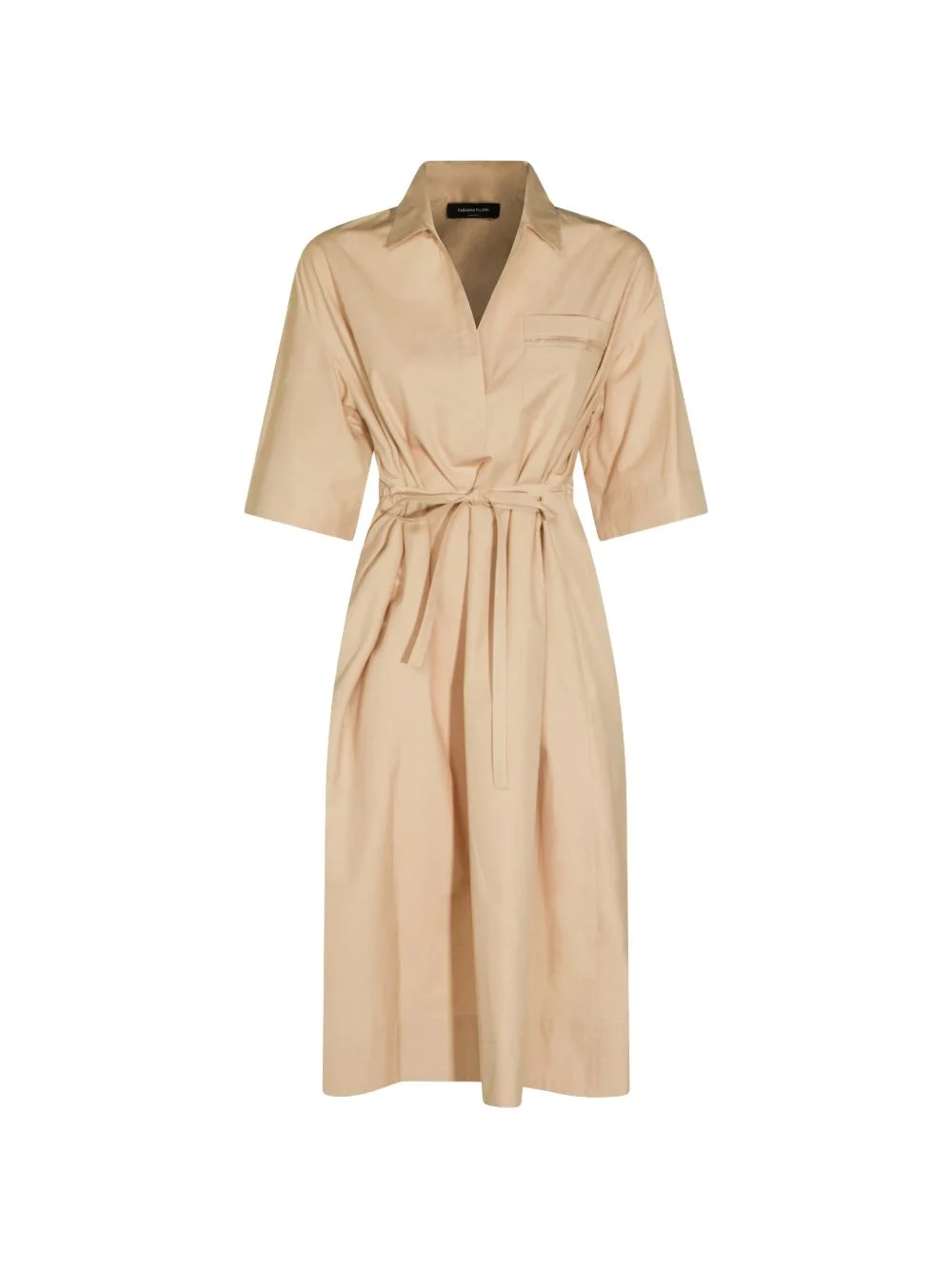 cotton midi dress - 1