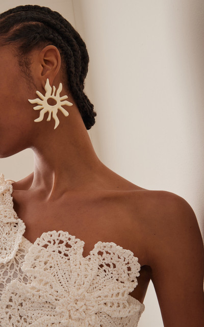 Cult Gaia Soleil Earrings white outlook