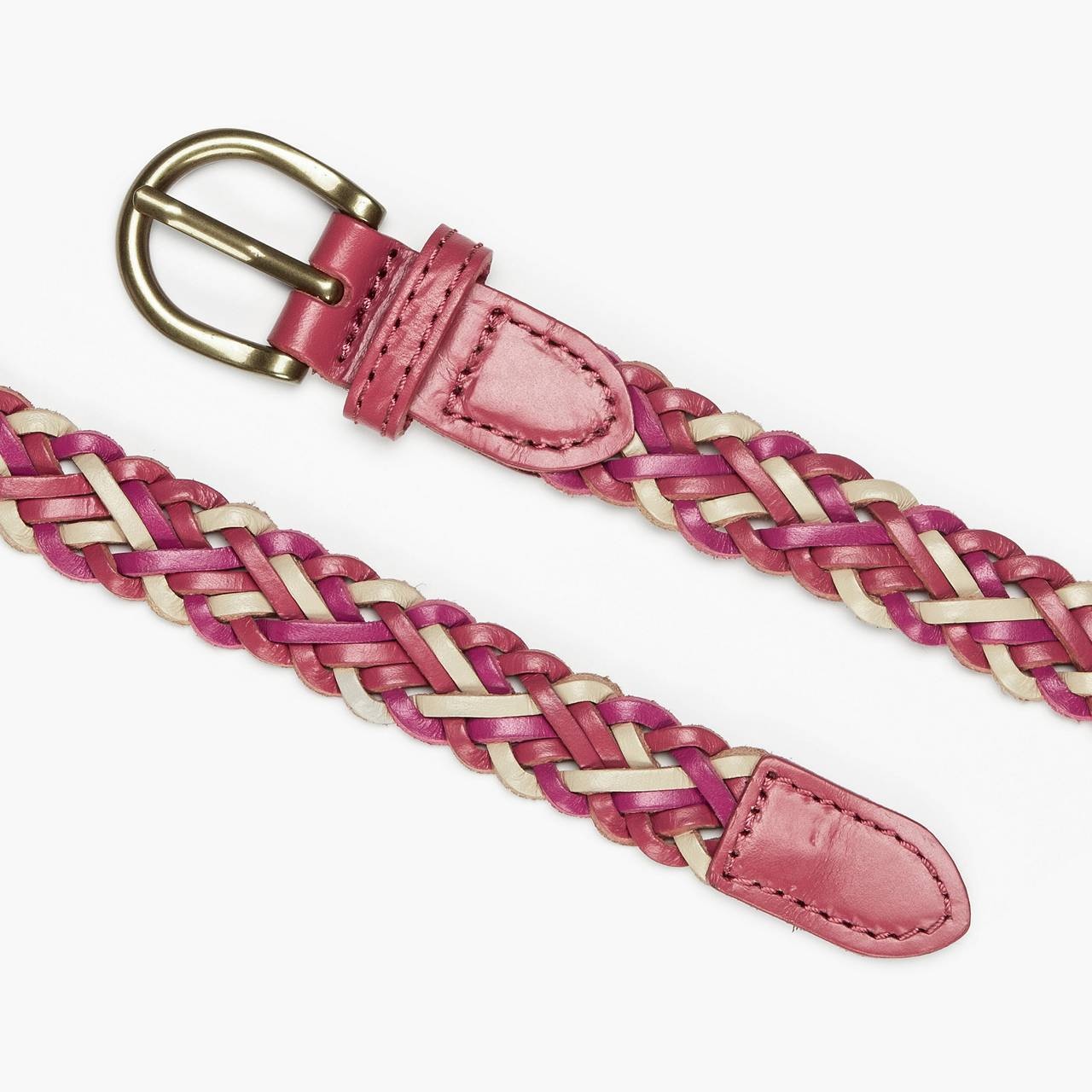 LEATHER BRAIDED BELT - 2