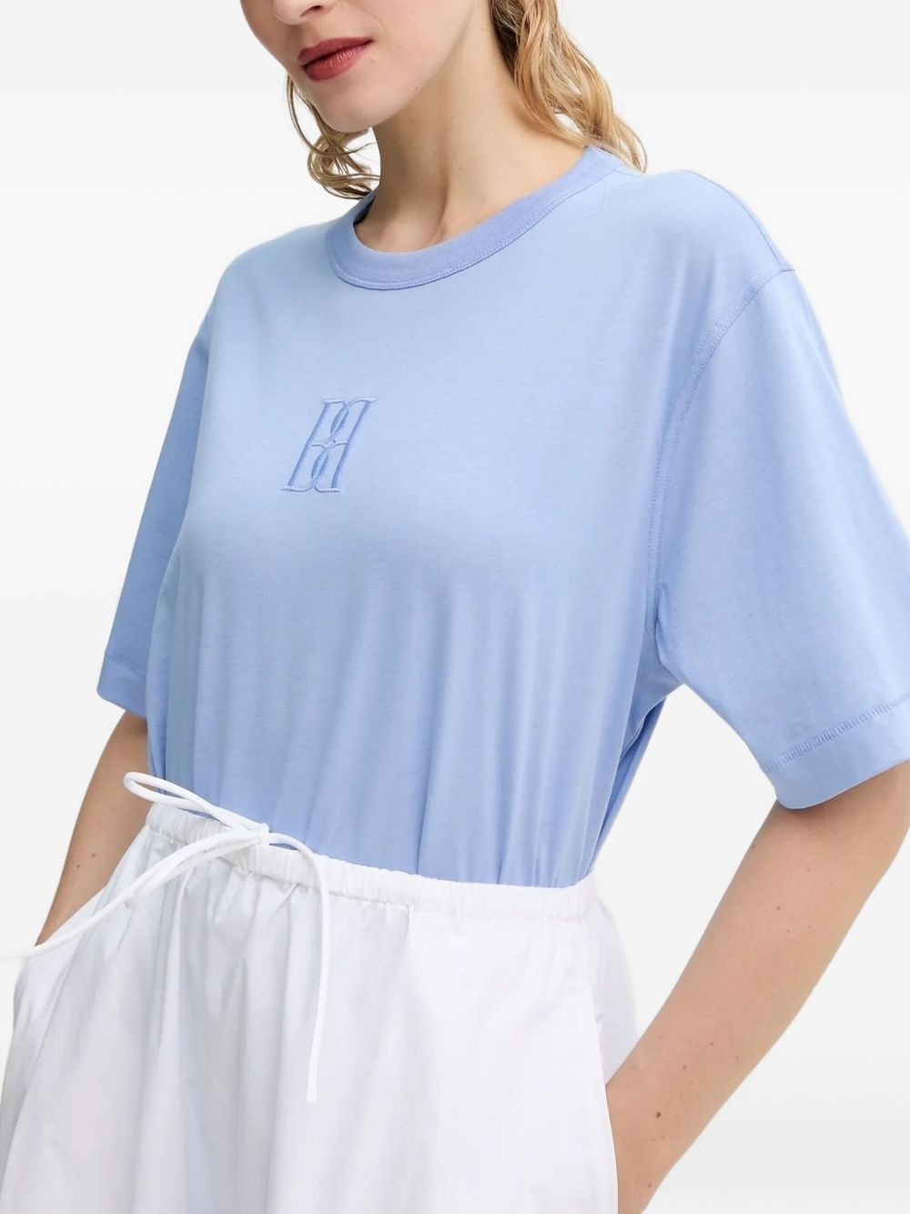 embroidered short-sleeved T-shirt - 3