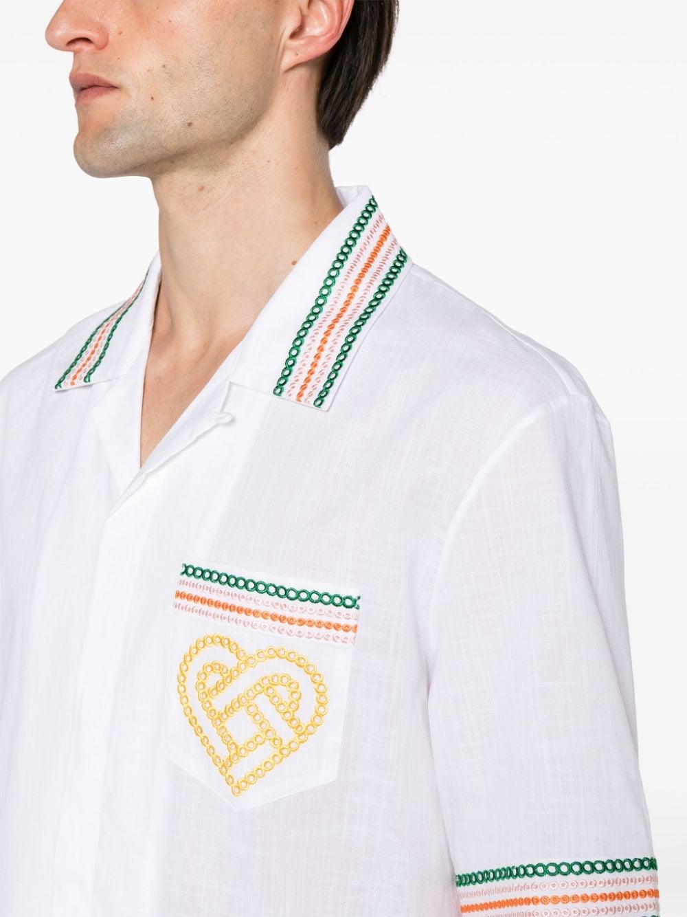 Gradient Heat broderie-anglaise shirt - 5