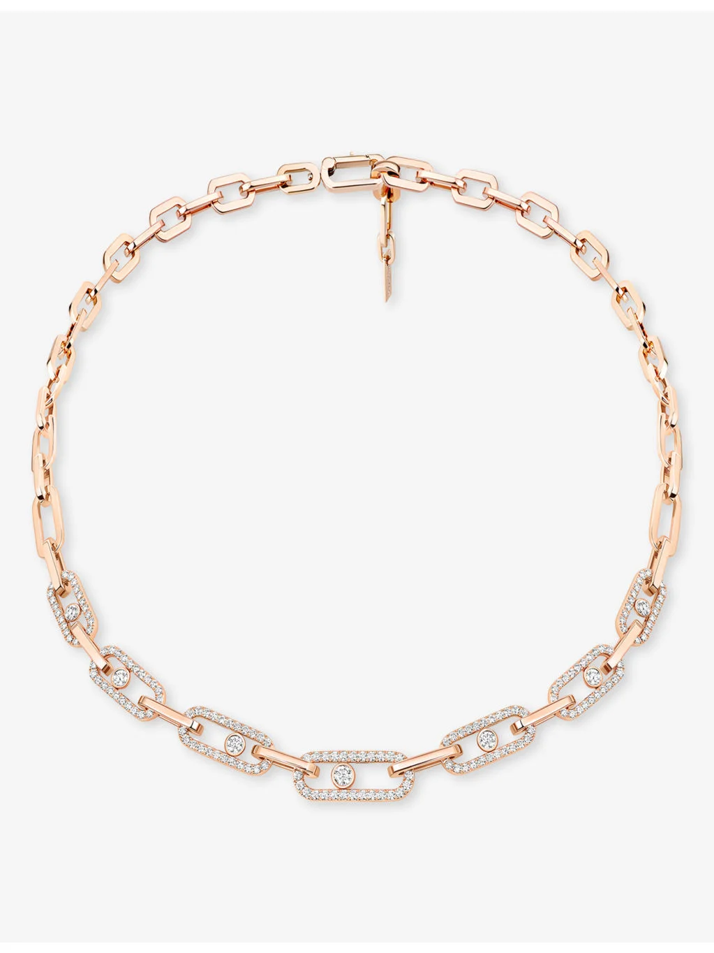Move Link Rose-Gold And 2.55ct Diamond Necklace - 1