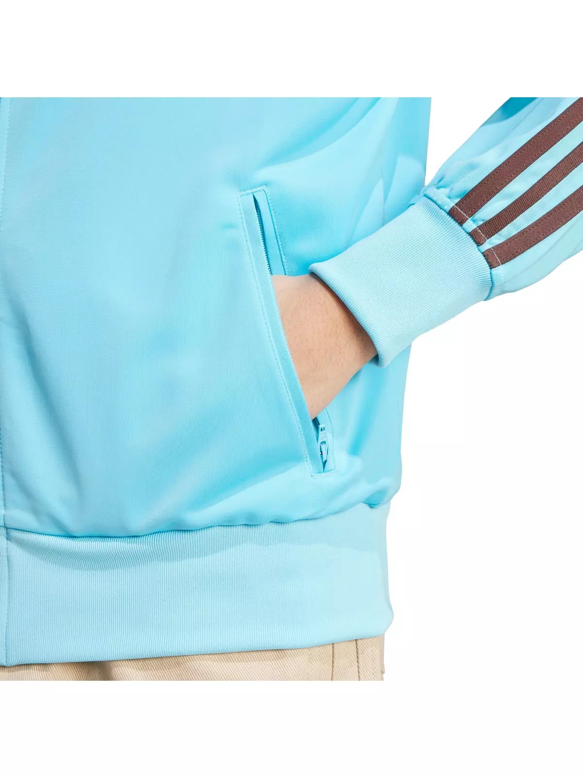 Originals Women's Adicolor Classic Firebird Loose Track Top -Lt Blue/Brown - 4