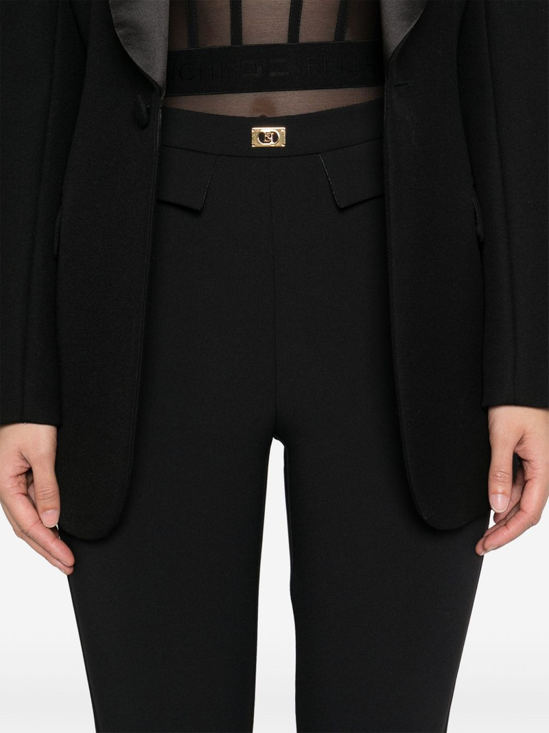 logo-plaque slim-fit trousers 5