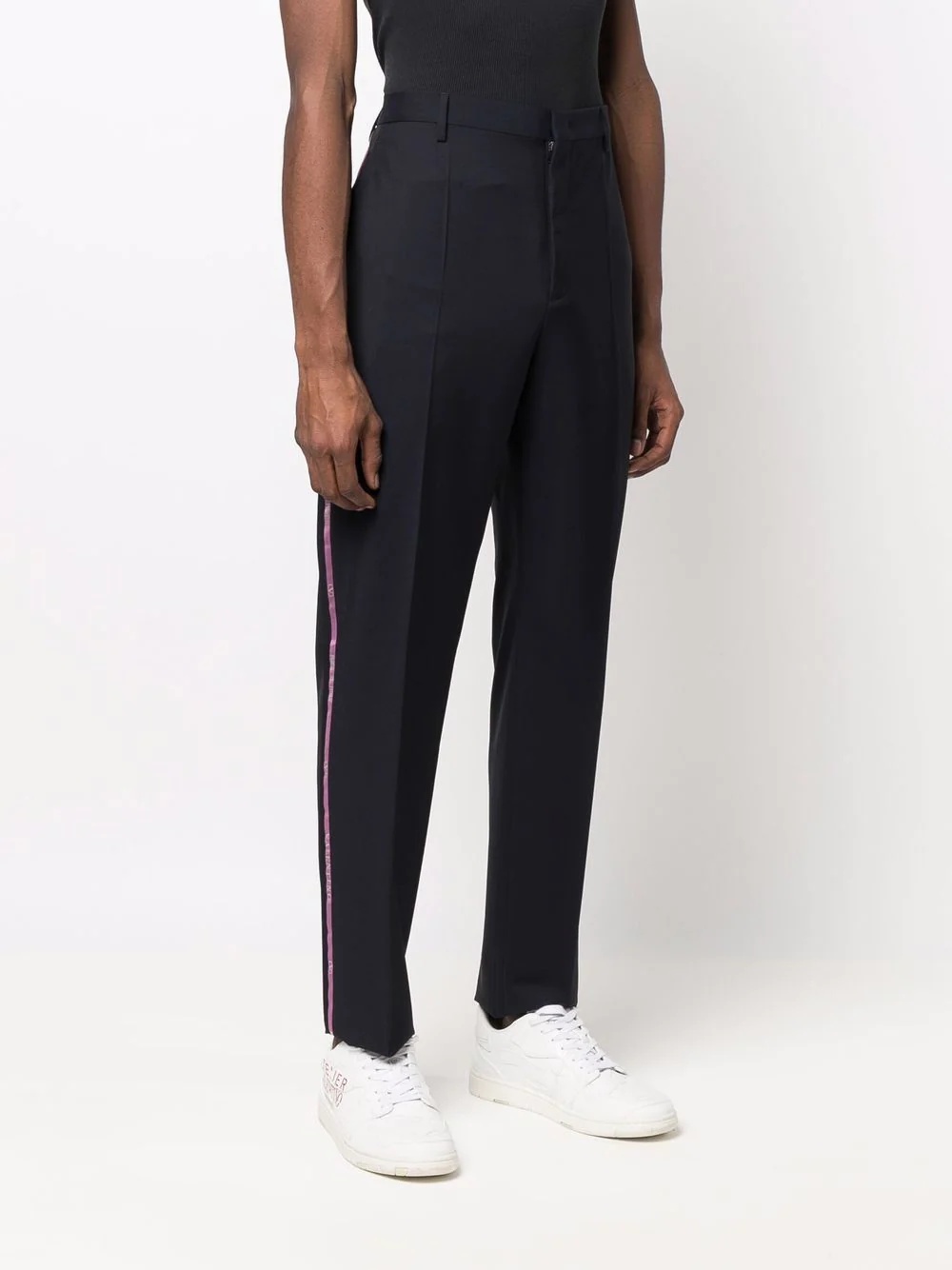 high-waisted straight-leg trousers - 5
