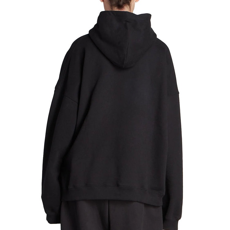 Balenciaga Est. 1917 College Logo Print Hoodie Wide Fit 'Black' 675003TLV901076 - 4
