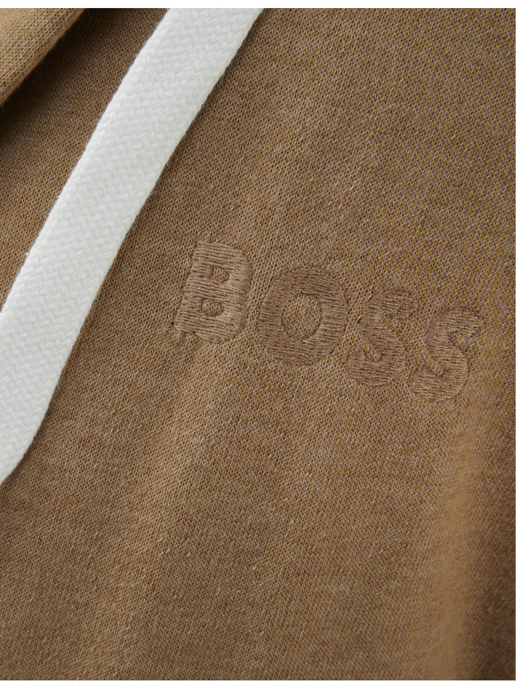 Boss Sense logo-print hooded cotton-blend bathrobe - 5