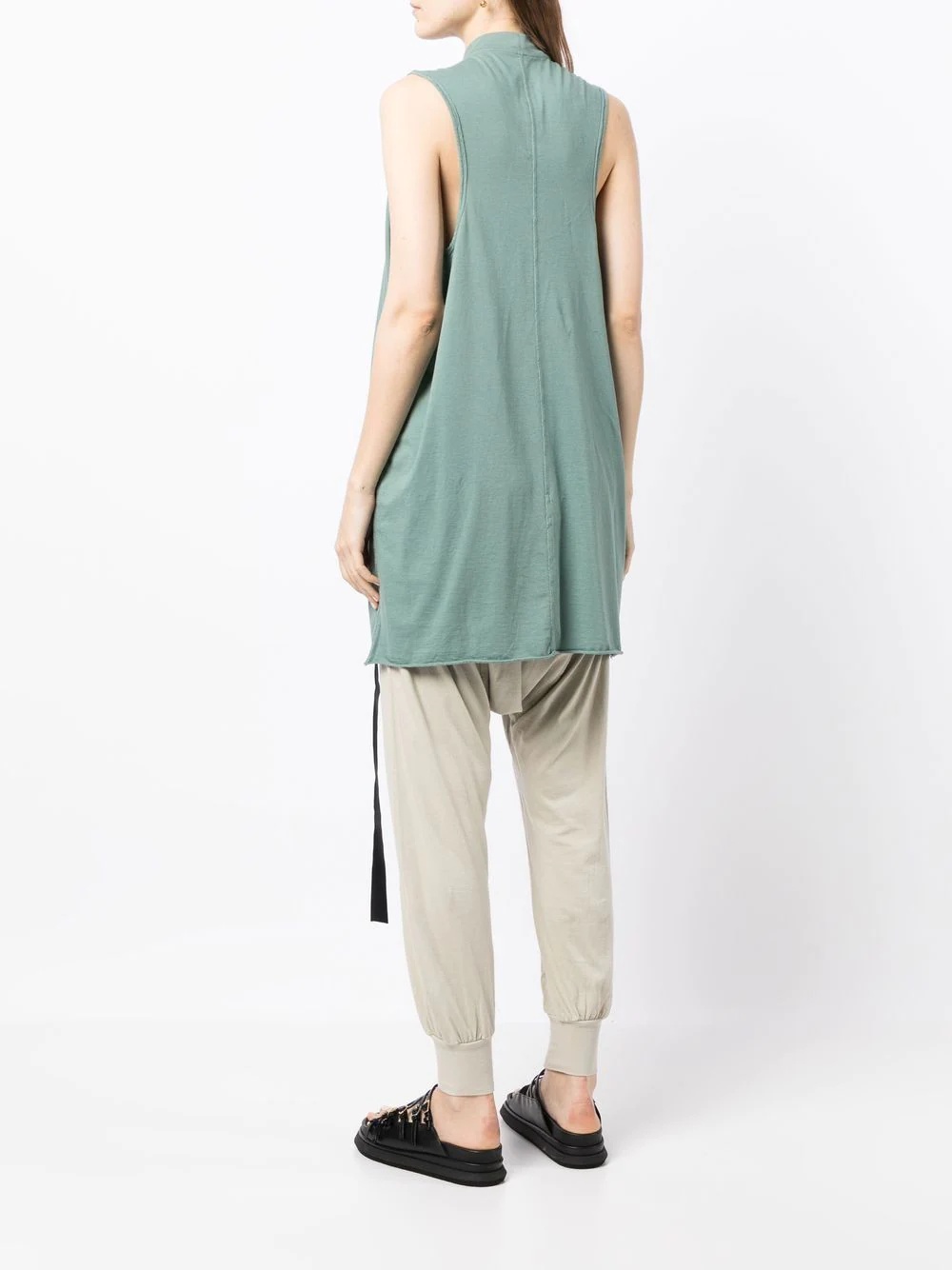 panelled crew-neck tank top - 4
