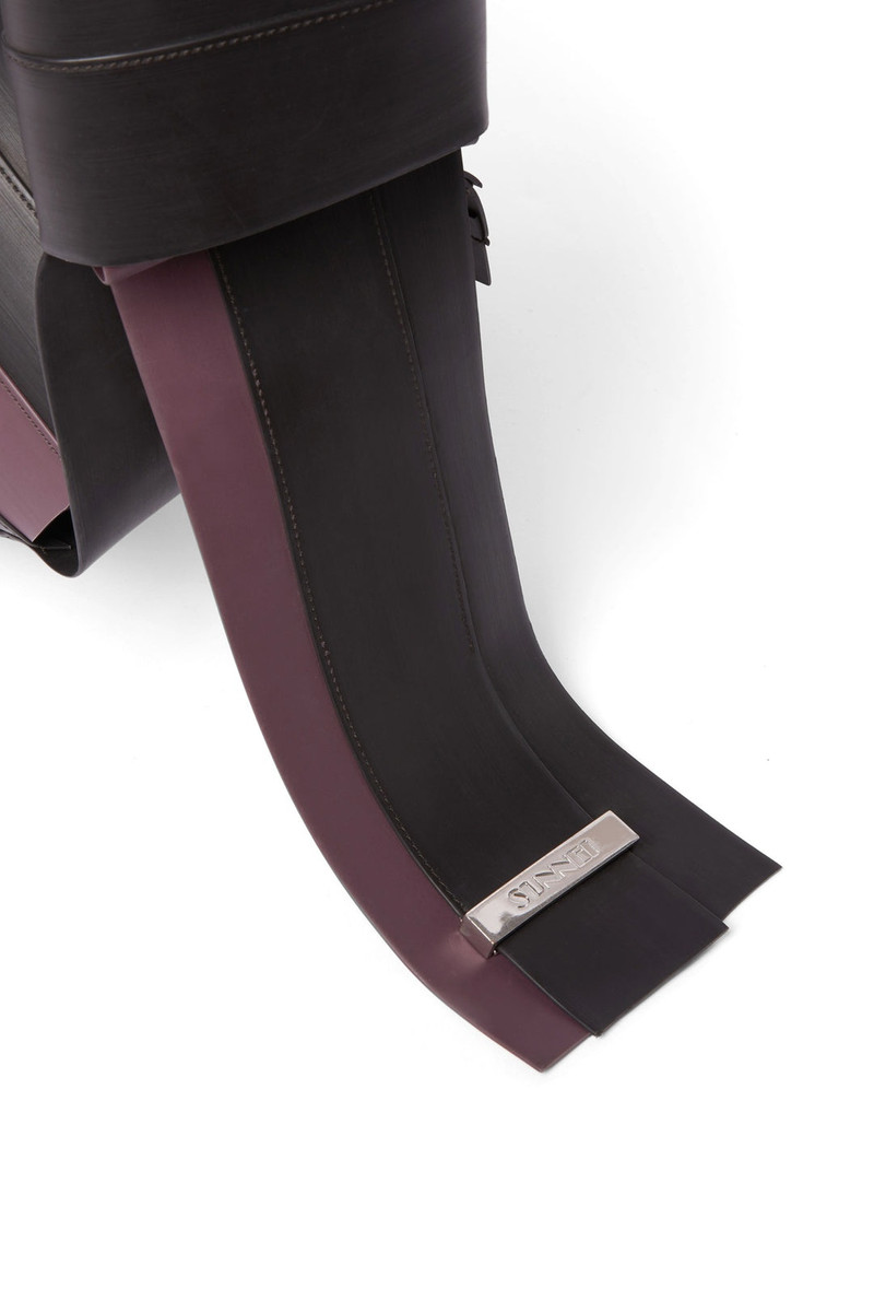 SUNNEI GOMMA360 BAG / burgundy & black outlook