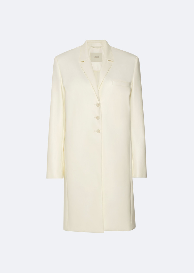 Faux Leather Boxy Coat 1