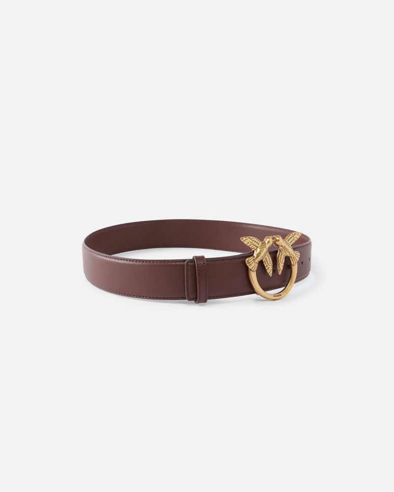 PINKO LOVE BIRDS HIGH LEATHER BELT 4CM outlook