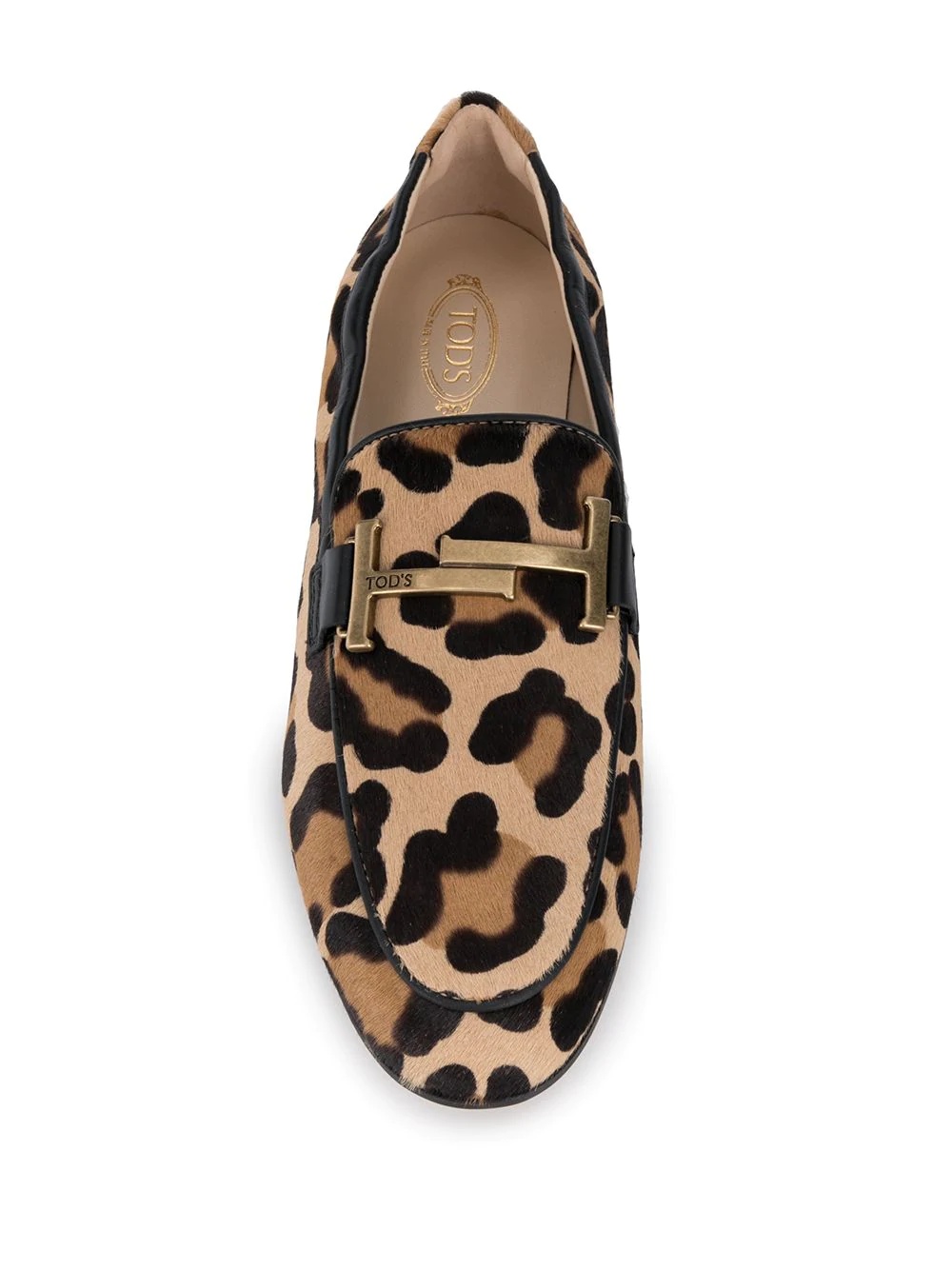 leopard-print loafers - 4